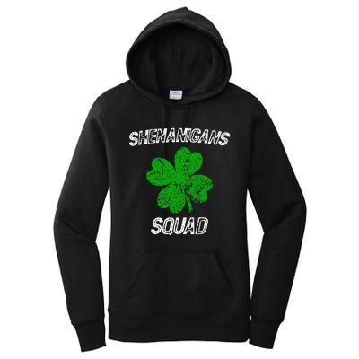 Shenanigans Squad Funny st patrick green saint irish  Women's Pullover Hoodie