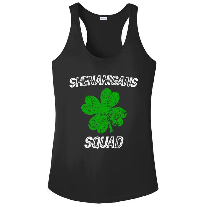 Shenanigans Squad Funny st patrick green saint irish  Ladies PosiCharge Competitor Racerback Tank