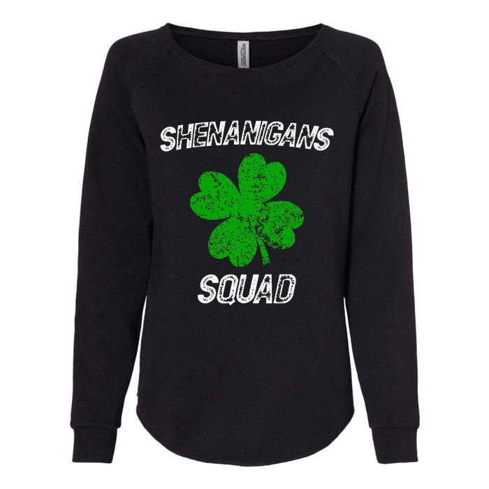 Shenanigans Squad Funny st patrick green saint irish  Womens California Wash Sweatshirt