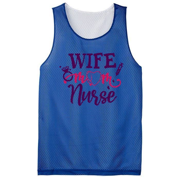 Sarcastic Saying Funny Wife Mom Nurse Gift Mesh Reversible Basketball Jersey Tank