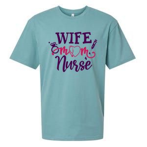 Sarcastic Saying Funny Wife Mom Nurse Gift Sueded Cloud Jersey T-Shirt