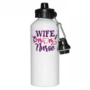 Sarcastic Saying Funny Wife Mom Nurse Gift Aluminum Water Bottle