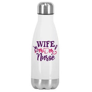 Sarcastic Saying Funny Wife Mom Nurse Gift Stainless Steel Insulated Water Bottle