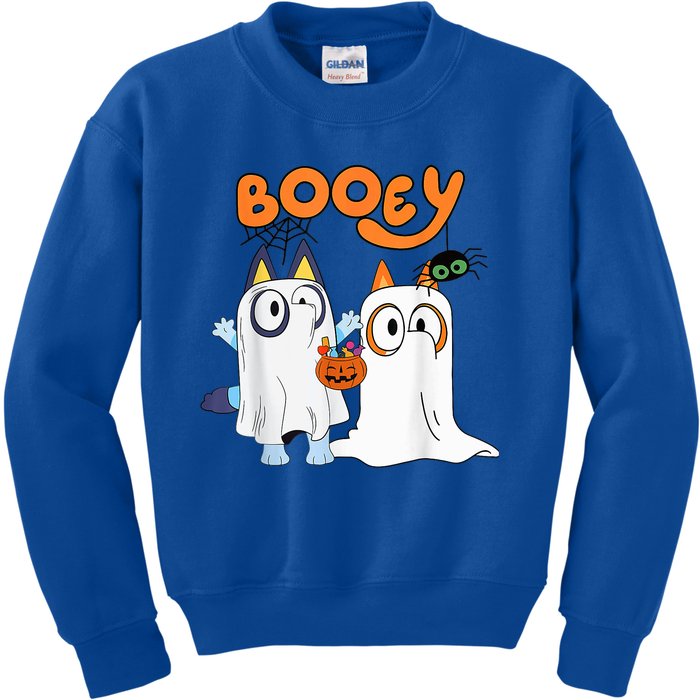 Spooky Season Funny Ghost Booey Halloween Kids Sweatshirt