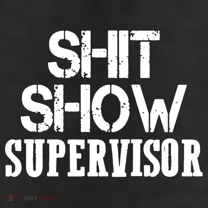 ShitShow Supervisor Funny Tee Adult Drive Performance Visor