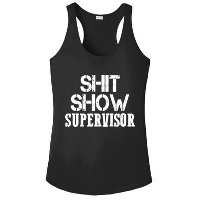 ShitShow Supervisor Funny Tee Ladies PosiCharge Competitor Racerback Tank