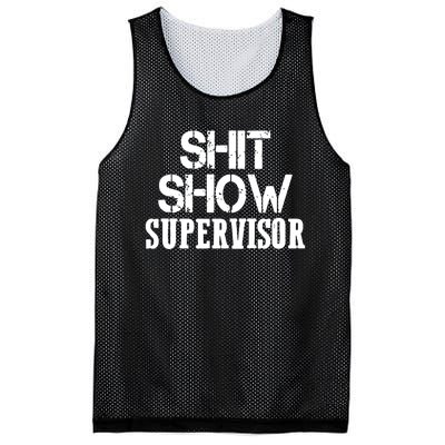 ShitShow Supervisor Funny Tee Mesh Reversible Basketball Jersey Tank