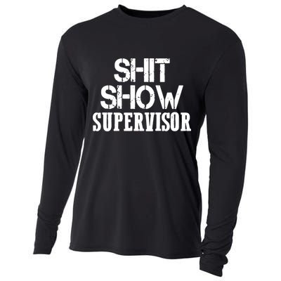 ShitShow Supervisor Funny Tee Cooling Performance Long Sleeve Crew
