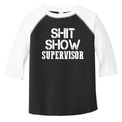 ShitShow Supervisor Funny Tee Toddler Fine Jersey T-Shirt