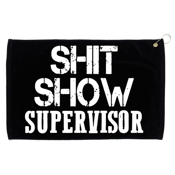 ShitShow Supervisor Funny Tee Grommeted Golf Towel