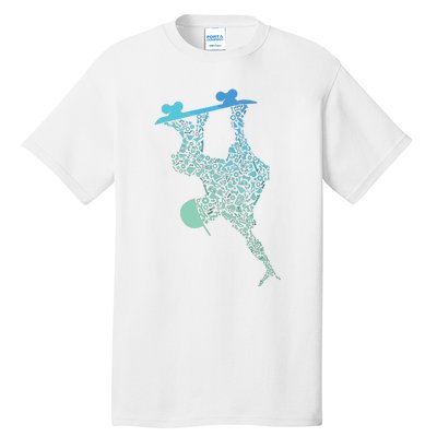 Skateboarding Shirts For Boy Skater Gear Skateboard Tall T-Shirt