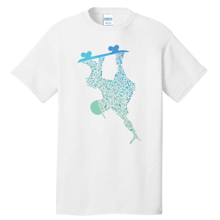 Skateboarding Shirts For Boy Skater Gear Skateboard Tall T-Shirt