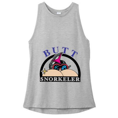 Snorkel Squad Funny Bum Snorkeler 69 Dult Humor Sarcasm Ladies PosiCharge Tri-Blend Wicking Tank