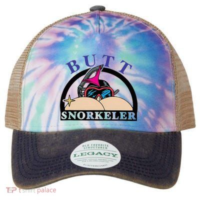 Snorkel Squad Funny Bum Snorkeler 69 Dult Humor Sarcasm Legacy Tie Dye Trucker Hat
