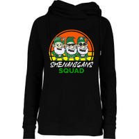 Shenanigans Squad Funny Gnomes st patrick green irish Womens Funnel Neck Pullover Hood