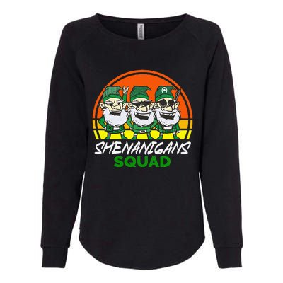 Shenanigans Squad Funny Gnomes st patrick green irish Womens California Wash Sweatshirt