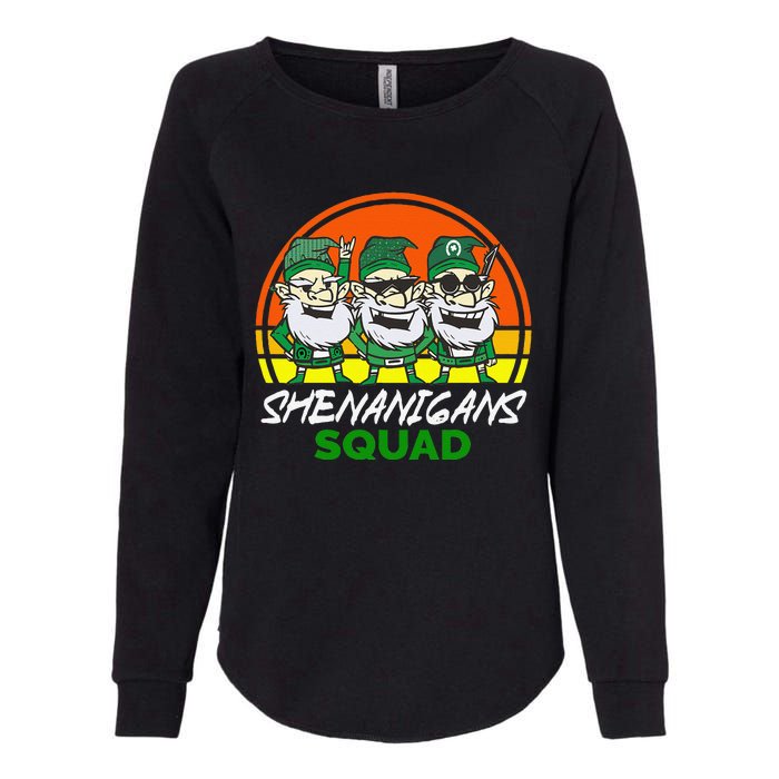 Shenanigans Squad Funny Gnomes st patrick green irish Womens California Wash Sweatshirt