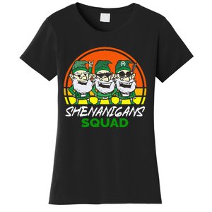 Shenanigans Squad Funny Gnomes st patrick green irish Women's T-Shirt