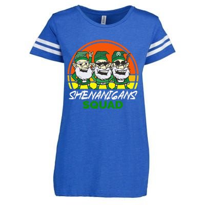 Shenanigans Squad Funny Gnomes st patrick green irish Enza Ladies Jersey Football T-Shirt