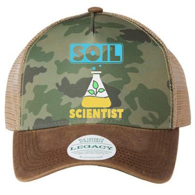 Soil Scientist Farmer Soil Science Agriculturists Funny Gift Legacy Tie Dye Trucker Hat