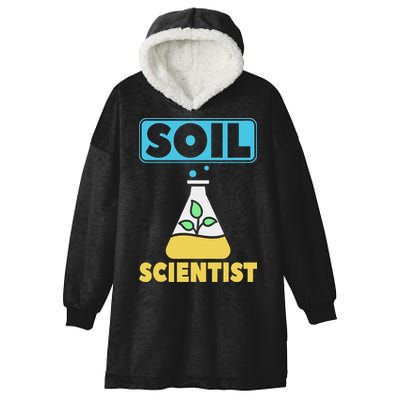 Soil Scientist Farmer Soil Science Agriculturists Funny Gift Hooded Wearable Blanket