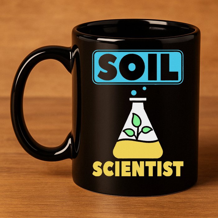 Soil Scientist Farmer Soil Science Agriculturists Funny Gift 11oz C Handle Ceramic Mug