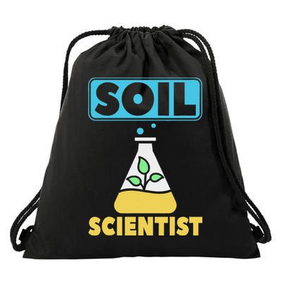 Soil Scientist Farmer Soil Science Agriculturists Funny Gift Drawstring Bag