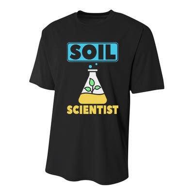 Soil Scientist Farmer Soil Science Agriculturists Funny Gift Youth Performance Sprint T-Shirt