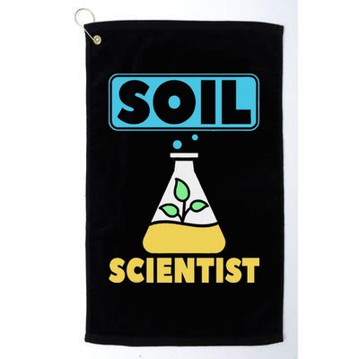 Soil Scientist Farmer Soil Science Agriculturists Funny Gift Golf Towel