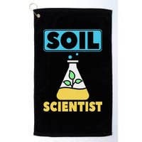 Soil Scientist Farmer Soil Science Agriculturists Funny Gift Golf Towel