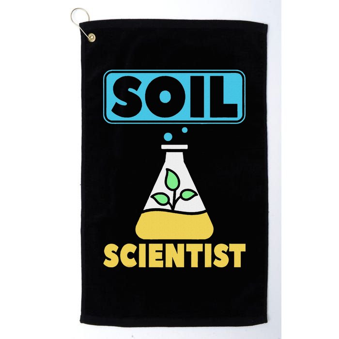 Soil Scientist Farmer Soil Science Agriculturists Funny Gift Golf Towel