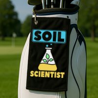 Soil Scientist Farmer Soil Science Agriculturists Funny Gift Golf Towel