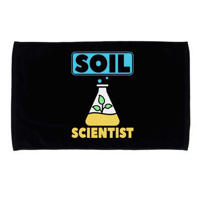 Soil Scientist Farmer Soil Science Agriculturists Funny Gift Microfiber Hand Towel