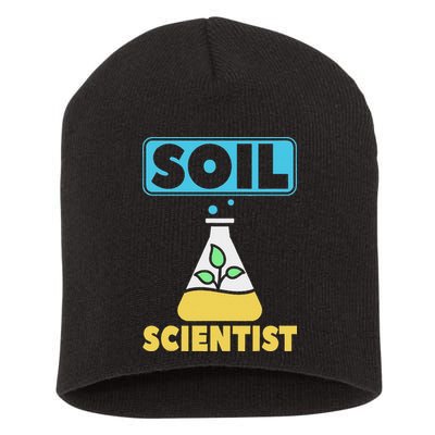 Soil Scientist Farmer Soil Science Agriculturists Funny Gift Short Acrylic Beanie