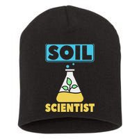 Soil Scientist Farmer Soil Science Agriculturists Funny Gift Short Acrylic Beanie