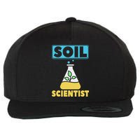 Soil Scientist Farmer Soil Science Agriculturists Funny Gift Wool Snapback Cap