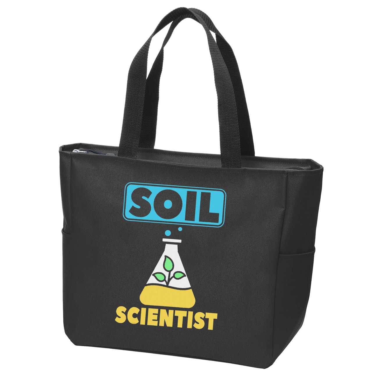 Soil Scientist Farmer Soil Science Agriculturists Funny Gift Zip Tote Bag