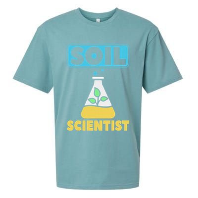 Soil Scientist Farmer Soil Science Agriculturists Funny Gift Sueded Cloud Jersey T-Shirt