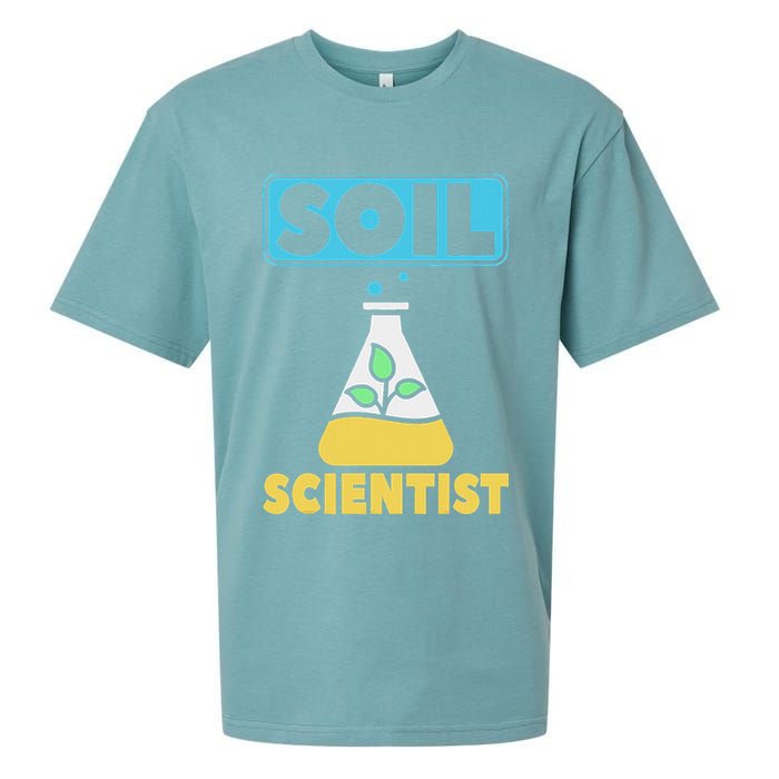 Soil Scientist Farmer Soil Science Agriculturists Funny Gift Sueded Cloud Jersey T-Shirt