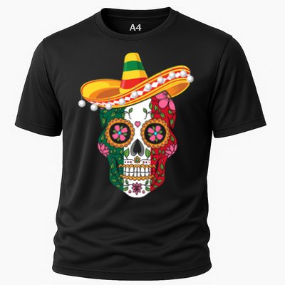 SUGAR SKULL FUNNY CINCO DE MAYO T Performance Shirt