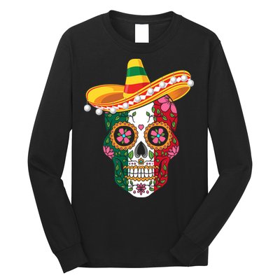 SUGAR SKULL FUNNY CINCO DE MAYO T Long Sleeve Shirt