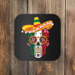 SUGAR SKULL FUNNY CINCO DE MAYO T Coaster