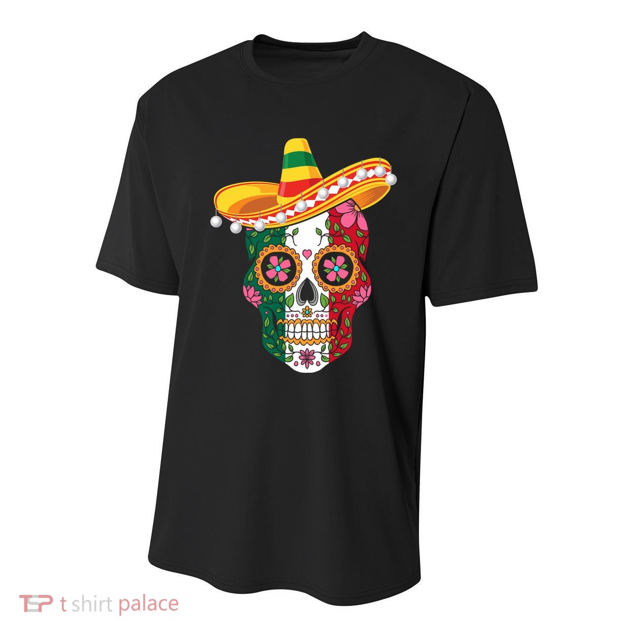 SUGAR SKULL FUNNY CINCO DE MAYO T Youth Performance Sprint T-Shirt