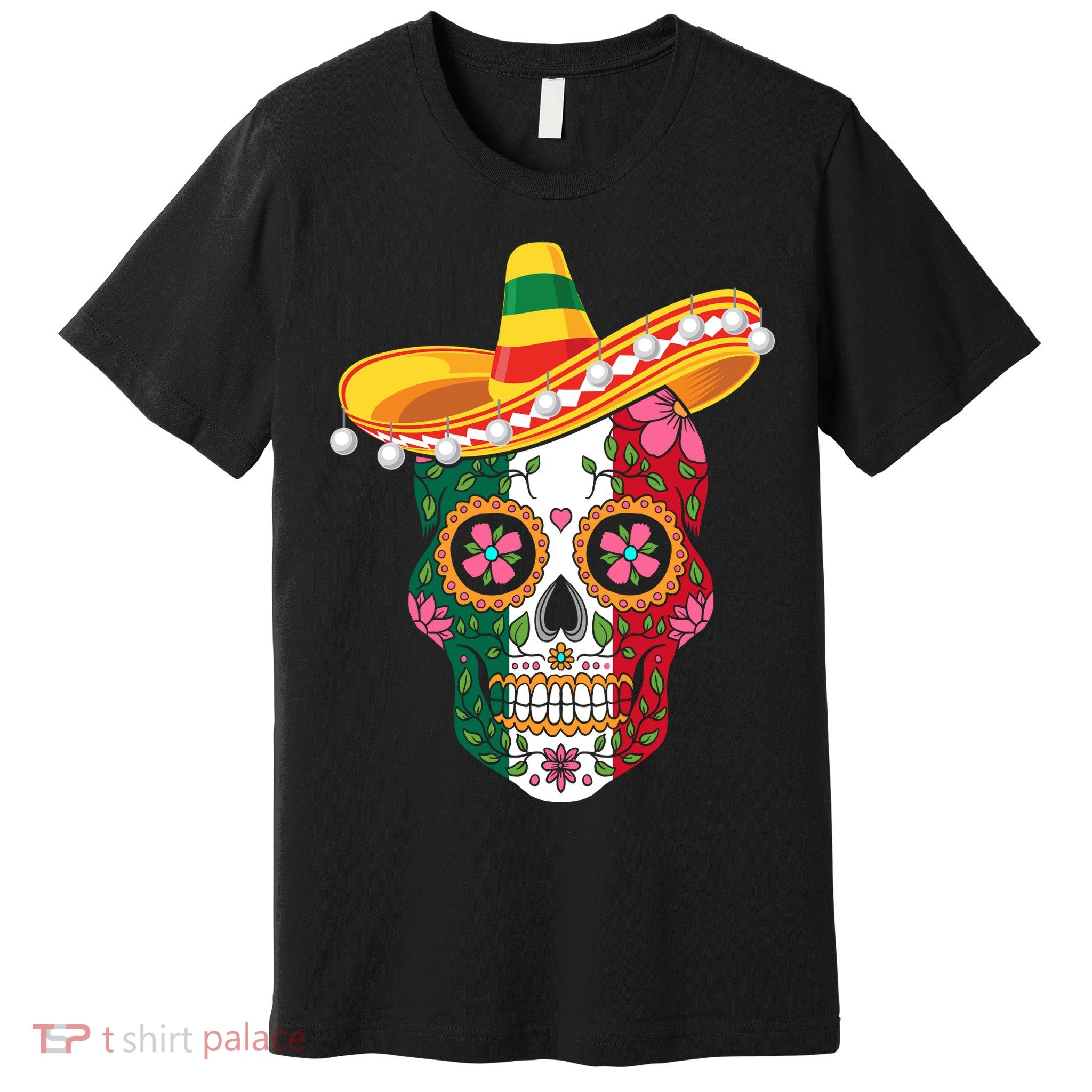 SUGAR SKULL FUNNY CINCO DE MAYO T Premium T-Shirt