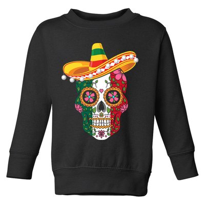 SUGAR SKULL FUNNY CINCO DE MAYO T Toddler Sweatshirt