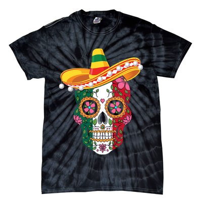 SUGAR SKULL FUNNY CINCO DE MAYO T Tie-Dye T-Shirt