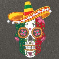 SUGAR SKULL FUNNY CINCO DE MAYO T Cotton Canvas Backpack