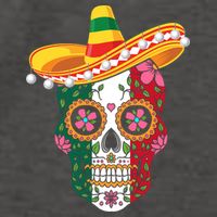 SUGAR SKULL FUNNY CINCO DE MAYO T Vector Backpack