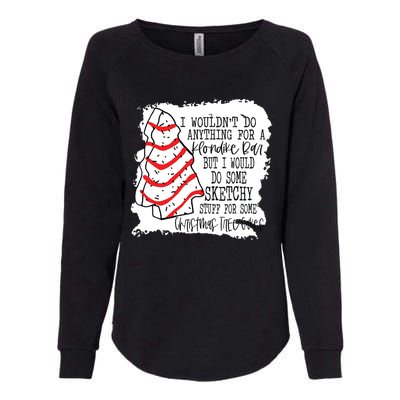 Sketchy Stuff For Some Christmas Tree Cakes Classic Womens California Wash Sweatshirt