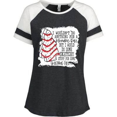 Sketchy Stuff For Some Christmas Tree Cakes Classic Enza Ladies Jersey Colorblock Tee